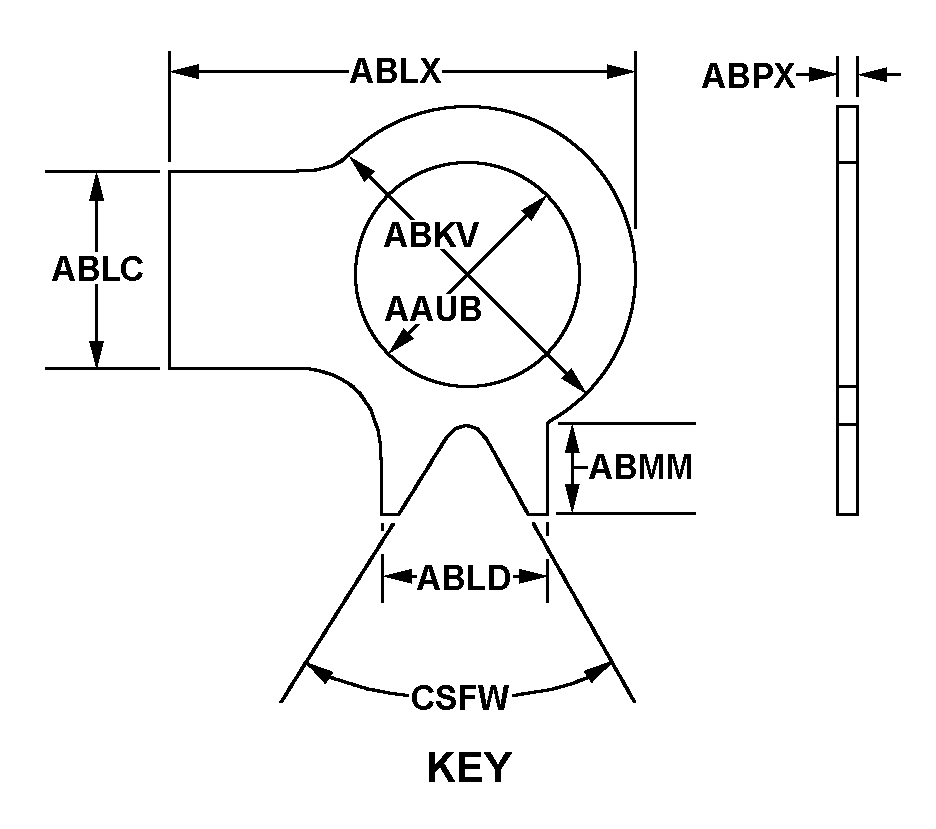 KEY style nsn 5310-00-949-4275