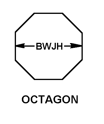 OCTAGON style nsn 5310-00-145-7454