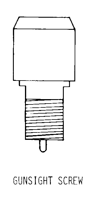 GUNSIGHT SCREW style nsn 6240-01-029-9028