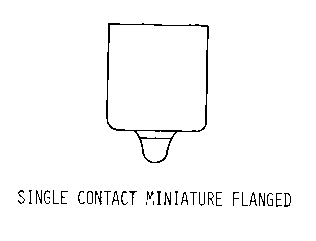 SINGLE CONTACT MINIATURE FLANGED style nsn 6240-01-388-7235