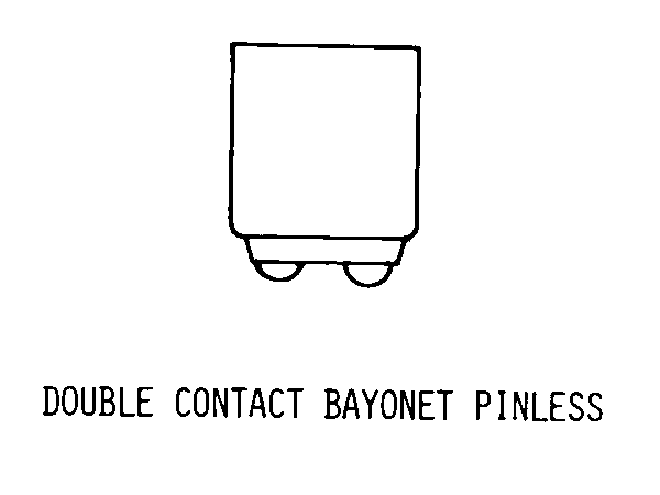 DOUBLE CONTACT BAYONET PINLESS style nsn 6240-00-956-6424