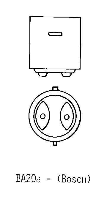 BA20D (BOSCH) style nsn 6240-01-618-4065