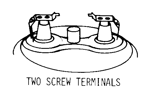 TWO SCREW TERMINALS style nsn 6240-00-132-5341