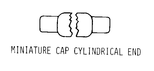 MINIATURE CAP CYLINDRICAL END style nsn 6240-00-773-2872
