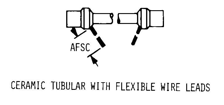 CERAMIC TUBULAR WITH FLEXIBLE WIRE LEADS style nsn 6240-00-068-5178