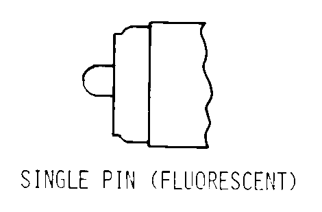SINGLE PIN (FLUORESCENT) style nsn 6240-00-519-1176