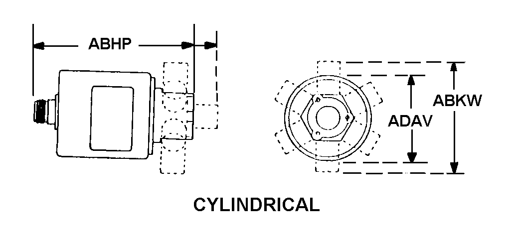 CYLINDRICAL style nsn 5985-01-583-5597