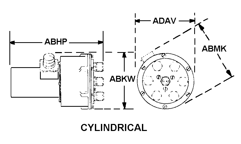 CYLINDRICAL style nsn 5985-01-473-1026