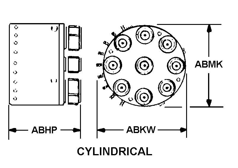 CYLINDRICAL style nsn 5985-01-442-2641
