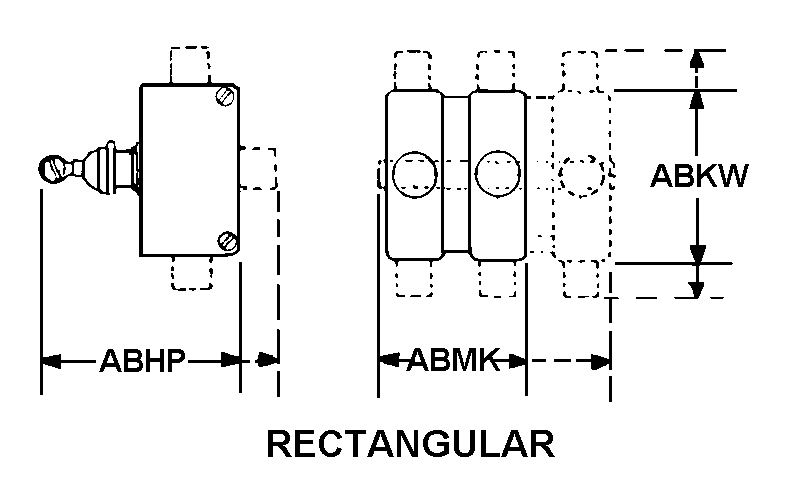 RECTANGULAR style nsn 5985-00-946-1986