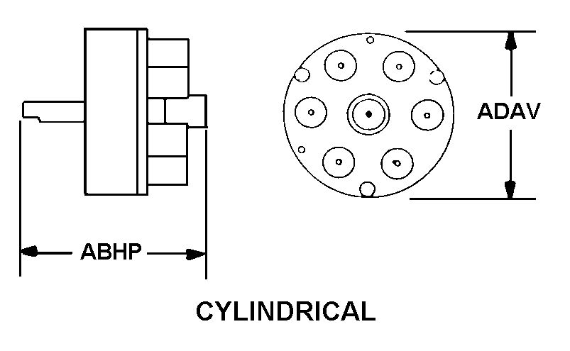 CYLINDRICAL style nsn 5985-00-346-9712