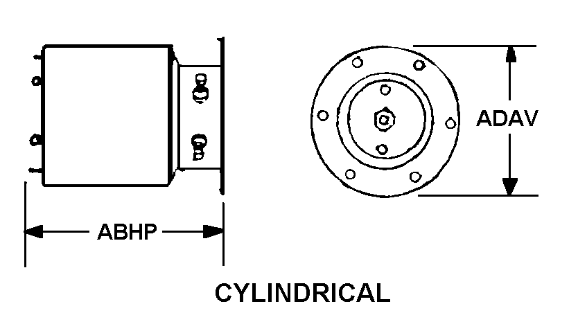 CYLINDRICAL style nsn 5985-01-261-9134
