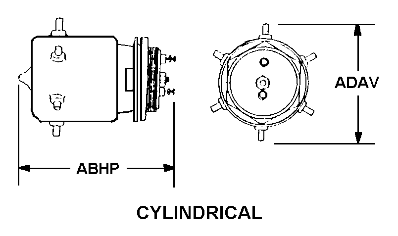 CYLINDRICAL style nsn 5985-00-549-1488