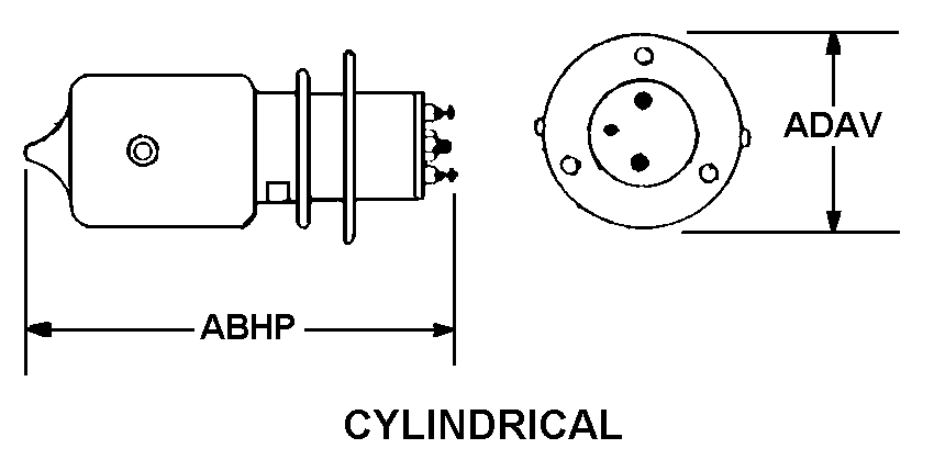 CYLINDRICAL style nsn 5985-00-229-4543