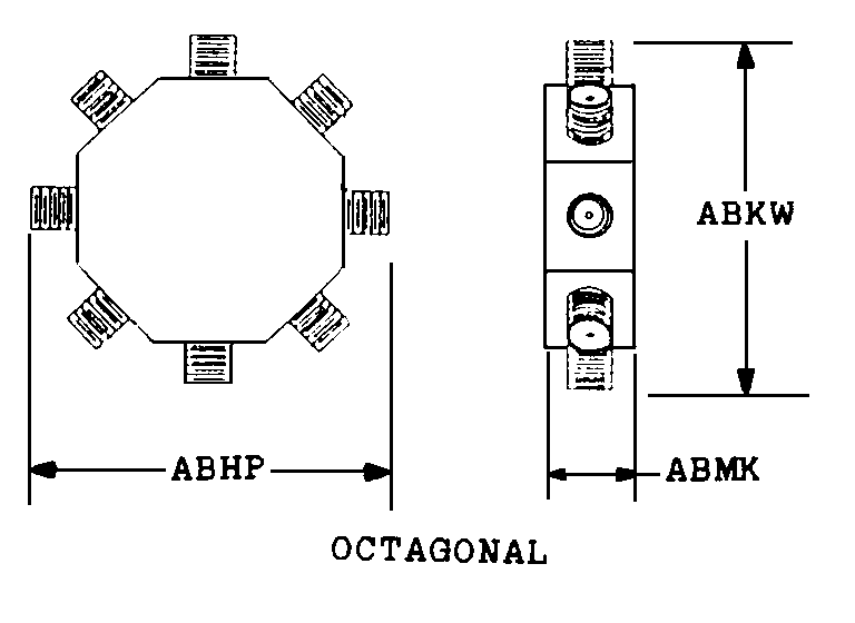 OCTAGONAL style nsn 5985-01-200-0506