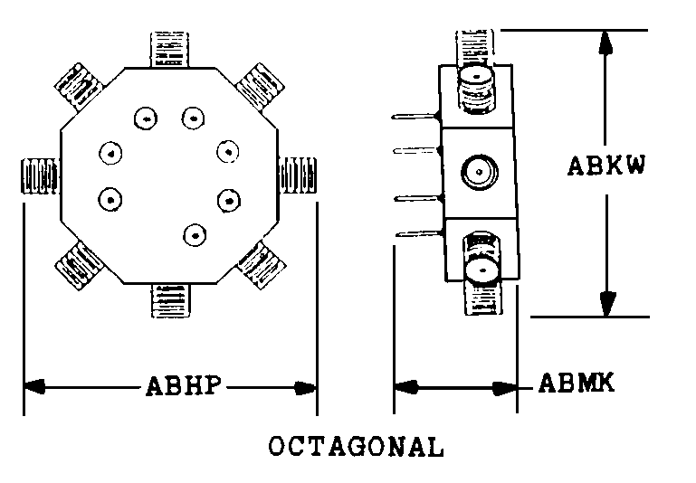 OCTAGONAL style nsn 5985-01-186-5628