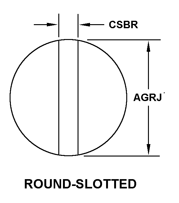 ROUND-SLOTTED style nsn 5355-01-268-6475