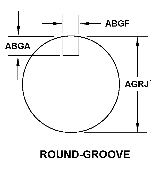 ROUND-GROOVE style nsn 5355-00-470-5301