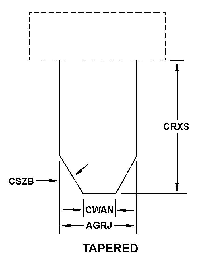 TAPERED style nsn 5355-01-344-4925