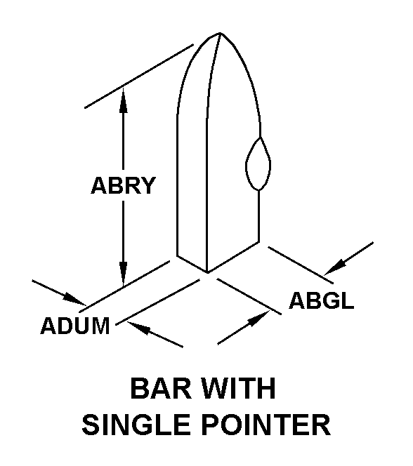 BAR WITH SINGLE POINTER style nsn 5355-00-177-5241