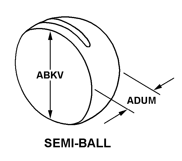 SEMI-BALL style nsn 5355-00-549-7672