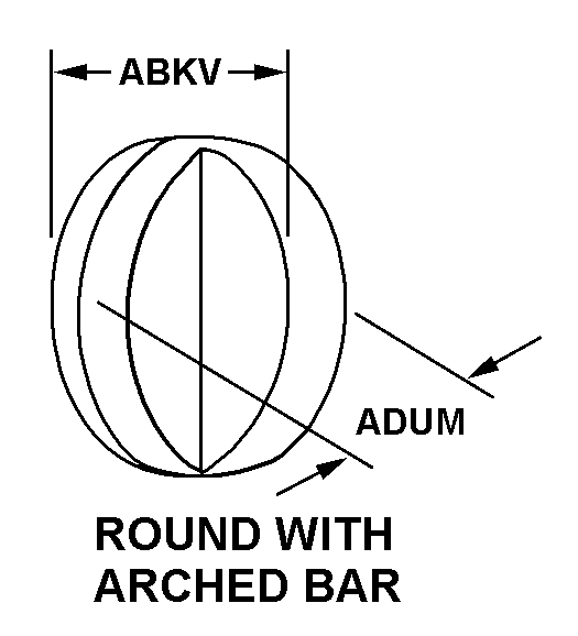 ROUND WITH ARCHED BAR style nsn 5355-00-733-9277