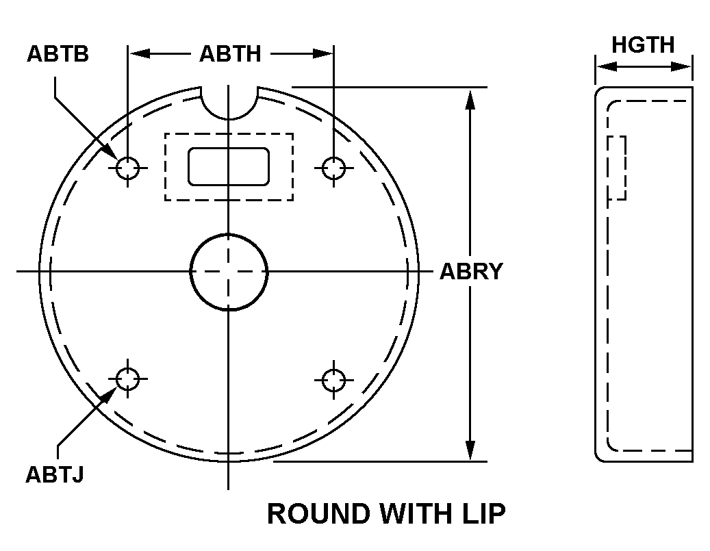 ROUND WITH LIP style nsn 5355-00-335-9669