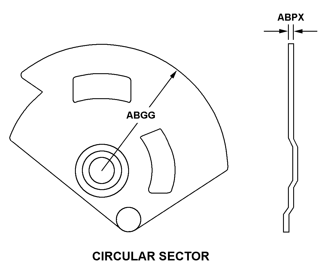 CIRCULAR SECTOR style nsn 5355-00-128-2197