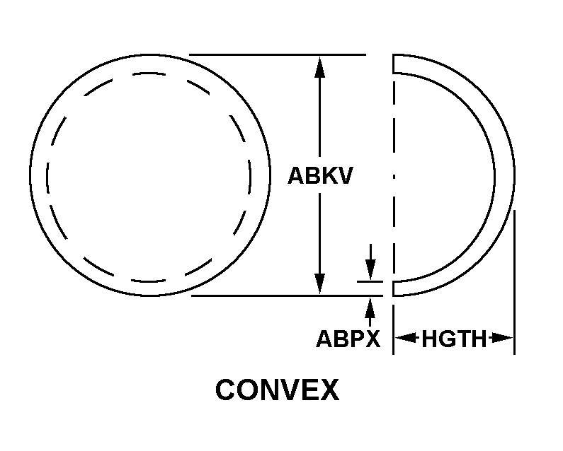 CONVEX style nsn 5355-00-381-8535