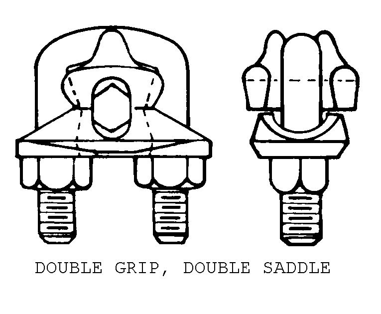 DOUBLE GRIP, DOUBLE SADDLE style nsn 4030-00-243-4448