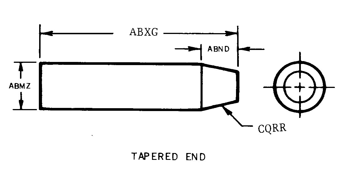 TAPERED END style nsn 4030-00-262-2073