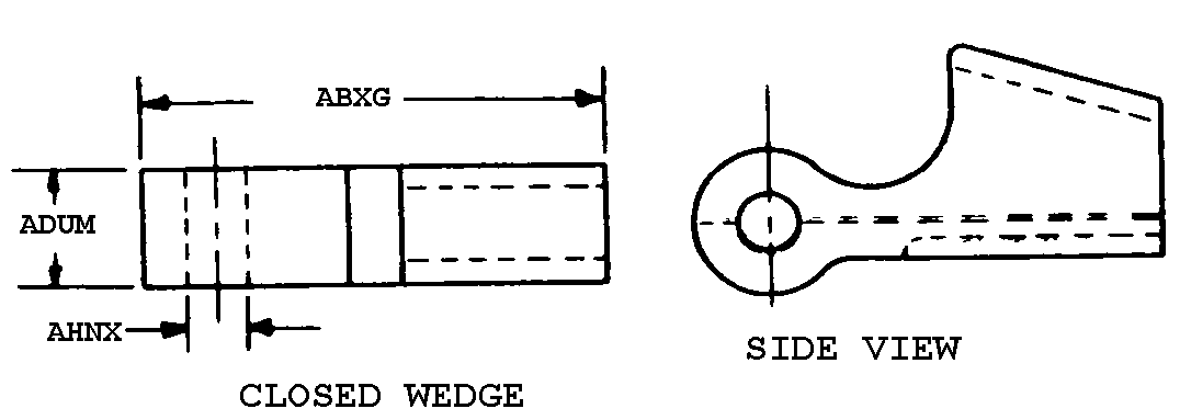 CLOSED WEDGE style nsn 4030-00-352-5888