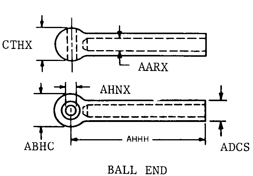 BALL END style nsn 4030-00-132-9181