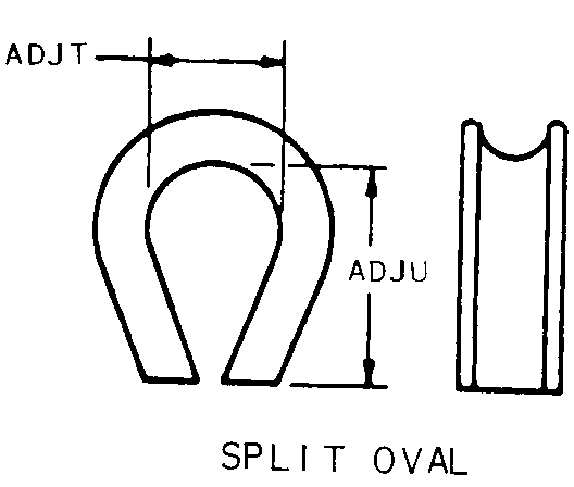 SPLIT OVAL style nsn 4030-00-262-1791