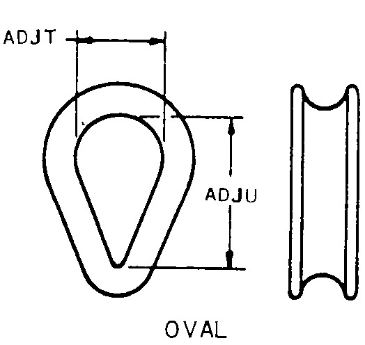 OVAL style nsn 4030-00-264-6490