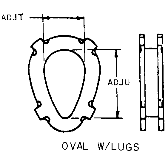 OVAL W/LUGS style nsn 4030-01-046-1300