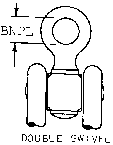 DOUBLE SWIVEL style nsn 4030-00-879-3931