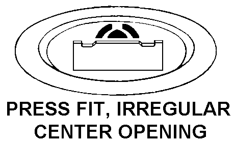 PRESS FIT, IRREGULAR CENTER OPENING style nsn 5340-00-060-7212