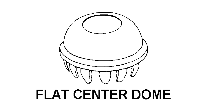 FLAT CENTER DOME style nsn 5340-00-158-0470