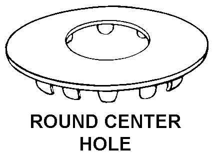 ROUND CENTER HOLE style nsn 5340-00-725-6553