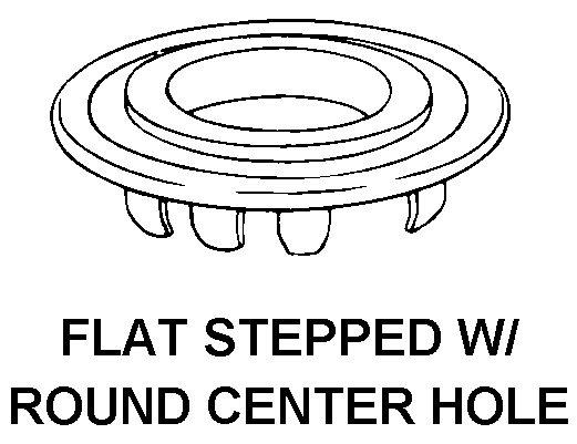 FLAT STEPPED W/ ROUND CENTER HOLE style nsn 5340-01-521-5770