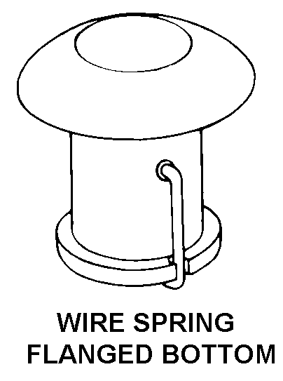 WIRE SPRING FLANGED BOTTOM style nsn 5340-01-185-4958