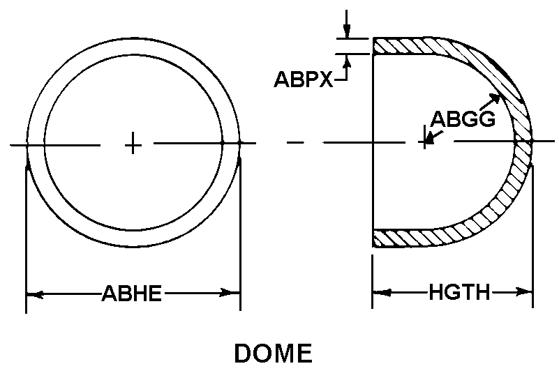 DOME style nsn 5340-01-633-7120