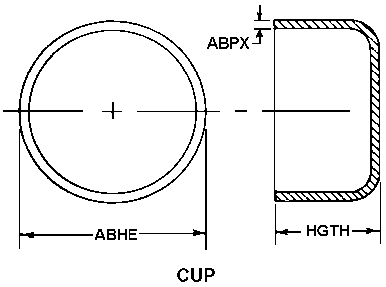 CUP style nsn 5340-01-305-4581