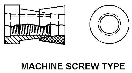 MACHINE SCREW TYPE style nsn 5340-00-440-2751