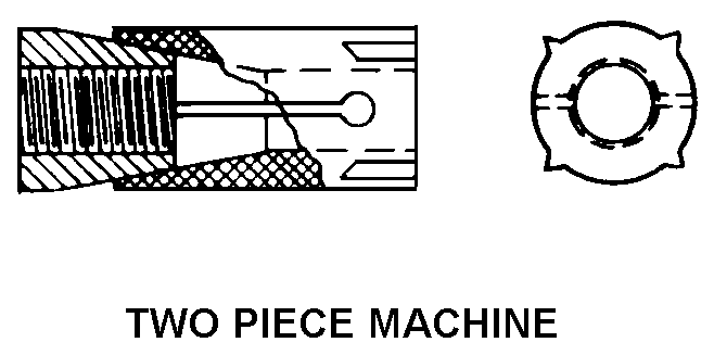 TWO PIECE MACHINE style nsn 5340-01-010-2616