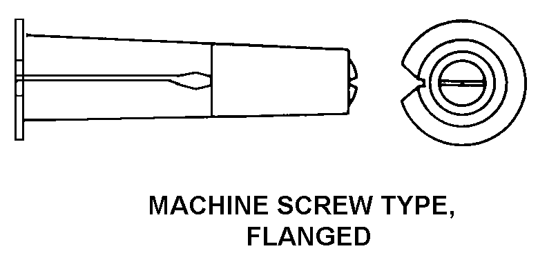 MACHINE SCREW TYPE, FLANGED style nsn 5340-00-200-8526