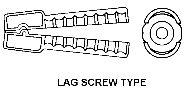 LAG SCREW TYPE style nsn 5340-00-515-1870