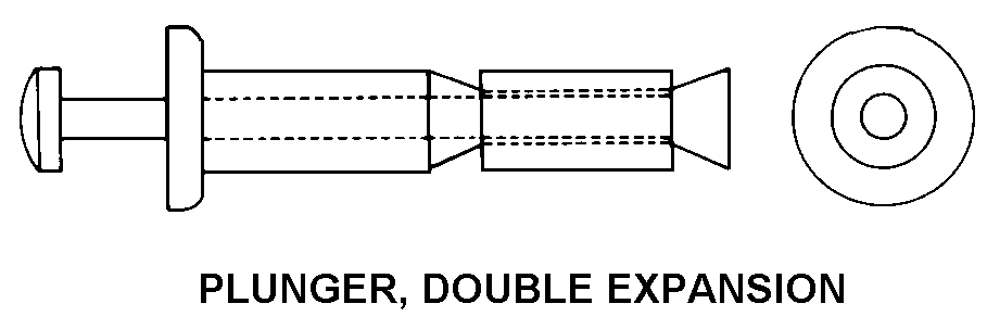 PLUNGER, DOUBLE EXPANSION style nsn 5340-01-030-9057