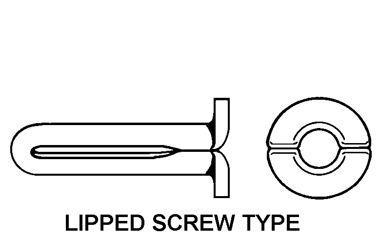 LIPPED SCREW TYPE style nsn 5340-01-275-6749
